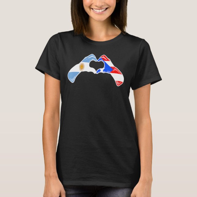 Camiseta Bandera argentina de Puerto Rico argentina (Anverso)