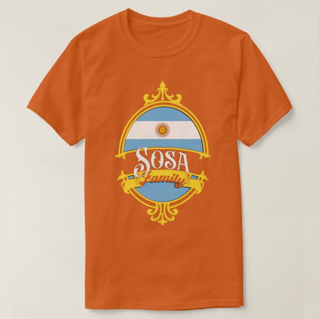 Camiseta Bandera argentina de Sosa (Diseño del anverso)