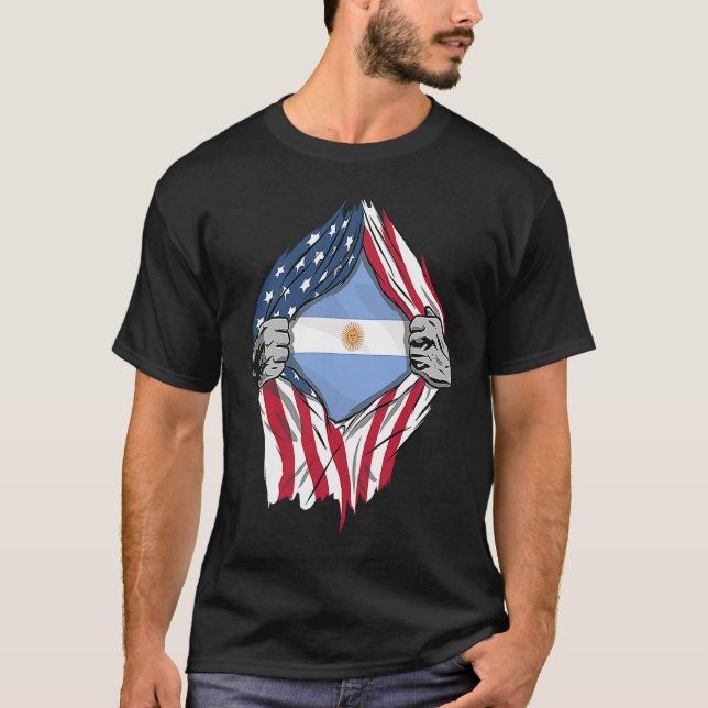 Camiseta Bandera argentina dentro de mí (Anverso)