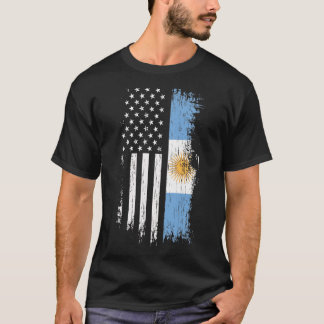 Camiseta Bandera argentina-estadounidense