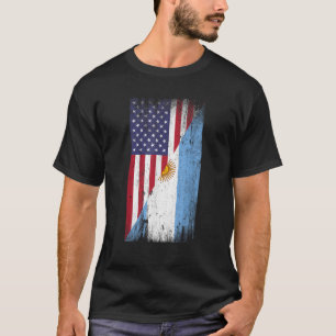 Camiseta Bandera argentina estadounidense Estados Unidos