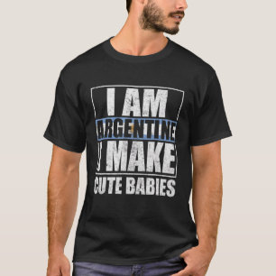 Camiseta Bandera argentina Orgullosa de hombres y mujeres a