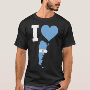 Camiseta Bandera argentina para Argentina que amo a Argenti