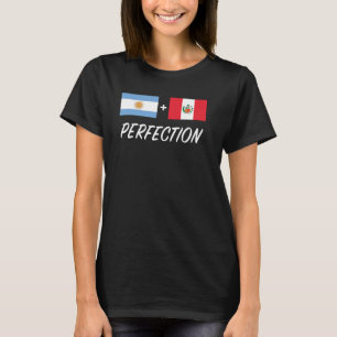 Camiseta Bandera argentina-peruana Argentina Perú mezcla he