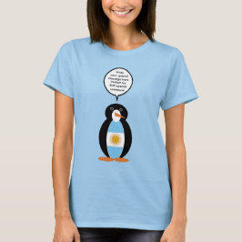 Camiseta Bandera Argentina Pingüino Hablador Srta.