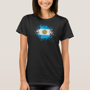 Camiseta Bandera argentina vintage con estilo