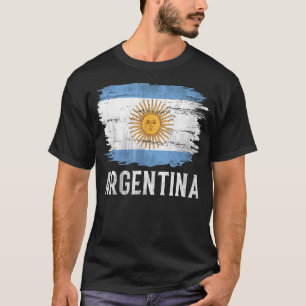 Camiseta Bandera argentina vintage para argentino