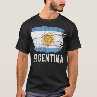 Camiseta Bandera argentina vintage para argentino