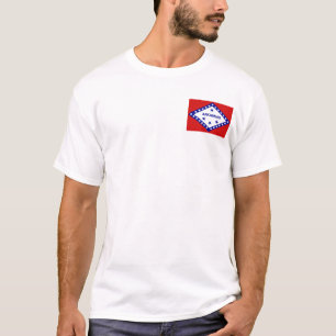 Camiseta Bandera Arkansa + Carretera Mapa