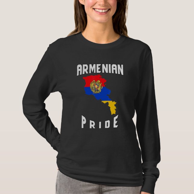 Camiseta Bandera armenia orgullosa (Anverso)