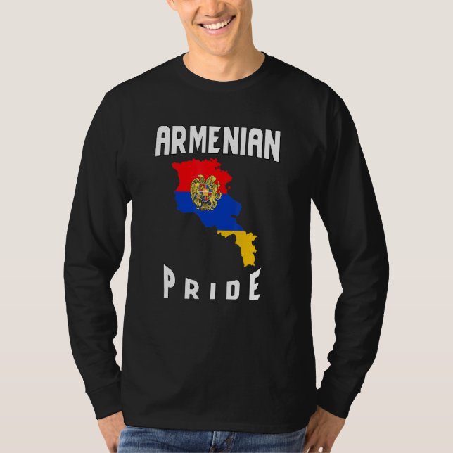 Camiseta Bandera armenia orgullosa (Anverso)