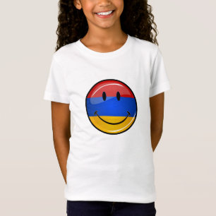 Camiseta Bandera armenia sonriente