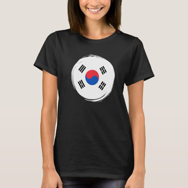 Camiseta Bandera artística de Corea del Sur (Anverso)