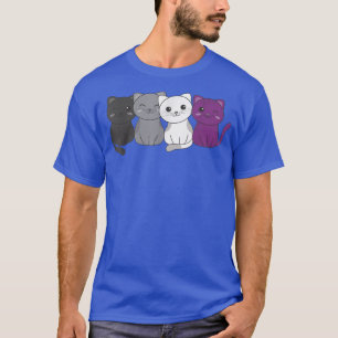 Camiseta Bandera Aseual Orgullo LGBTQ Gatos asos