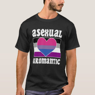Camiseta Bandera asexual biromántica de orgullo suave estét