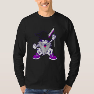 Camiseta Bandera Asexual de Gnomo As Ace Levantar Orgullo A