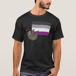 Camiseta Bandera Asexual Del Corazón De Sangre, Ace Pride L