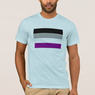 Camiseta Bandera asexual del orgullo