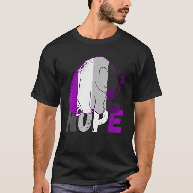 Camiseta Bandera asexual no es el oso que se arroja, As ase (Anverso)