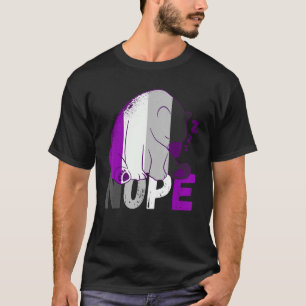 Camiseta Bandera Asexual Nope Oso Durmiendo Ace Asexual Lgb