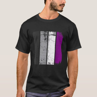 Camiseta Bandera Asexual Retro Lgbt Lgbtq Orgullo Mon