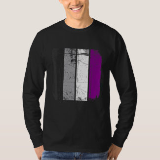 Camiseta Bandera Asexual Retro Lgbt Lgbtq Orgullo Mon