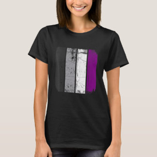 Camiseta Bandera Asexual Retro Lgbt Lgbtq Orgullo Mon