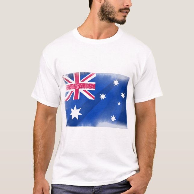 Camiseta Bandera australiana (Anverso)