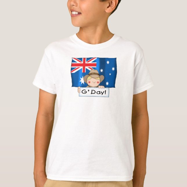 Camiseta Bandera australiana (Anverso)