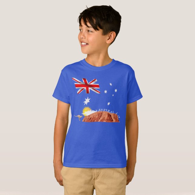 Camiseta Bandera australiana (Anverso completo)