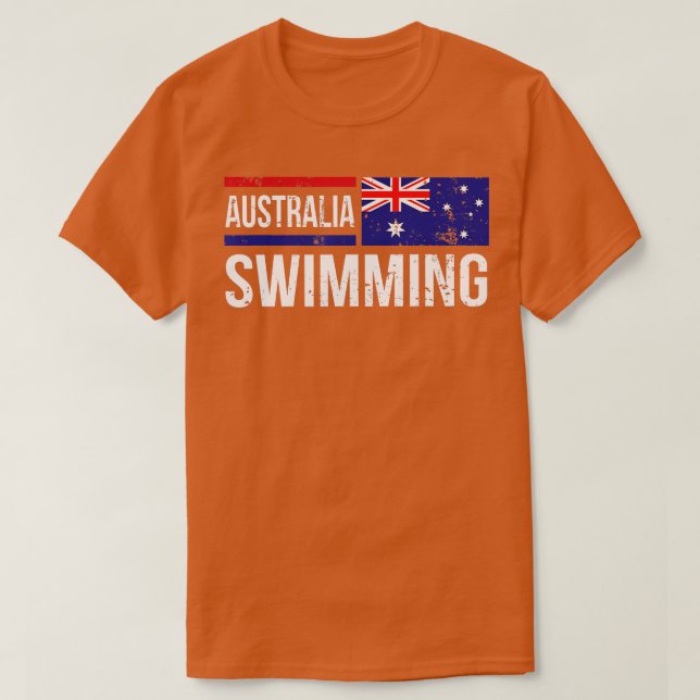 Camiseta Bandera Australiana Competitiva Del Equipo De Nata (Diseño del anverso)