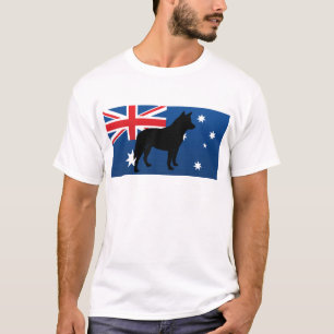 Camiseta bandera australiana de Australia del silo del