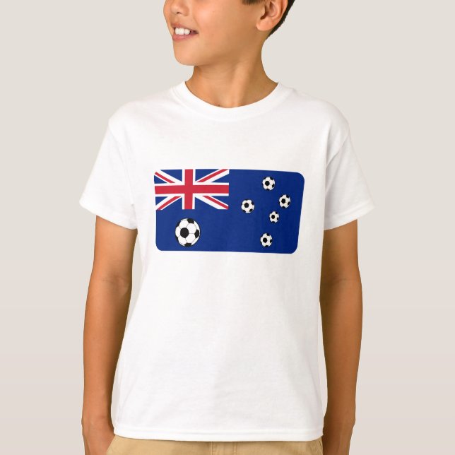 Camiseta Bandera Australiana de Fútbol (Anverso)