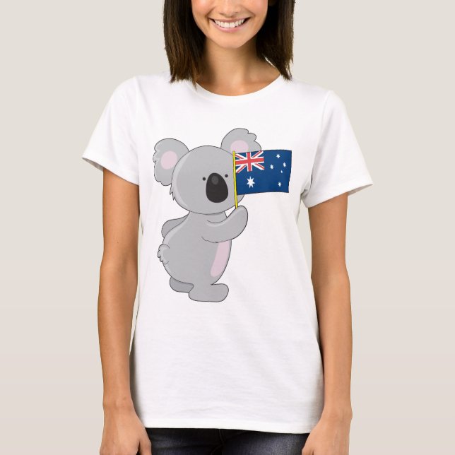 Camiseta Bandera australiana de Koala (Anverso)