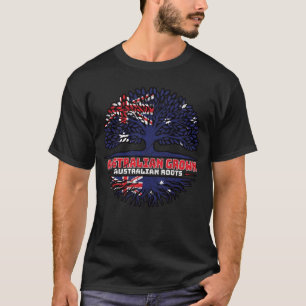 Camiseta Bandera australiana de raíces de árboles