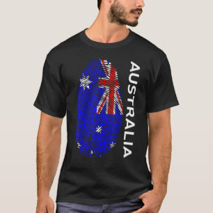 Camiseta Bandera australiana Dna Fingprint Australia