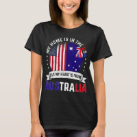Bandera australiana estadounidense en Australia en