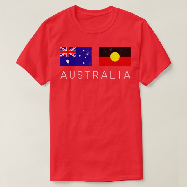 Camiseta Bandera australiana Guay Australianos Banderas abo (Diseño del anverso)