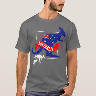 Camiseta Bandera australiana Marsupial Animal Gift Kangaroo