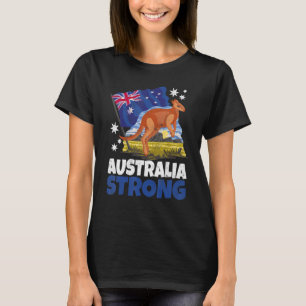 Camiseta Bandera australiana patriótica canguro