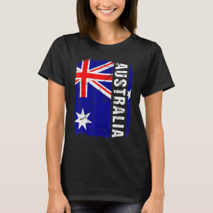 Camiseta Bandera australiana vintage Australia Orgullo Root