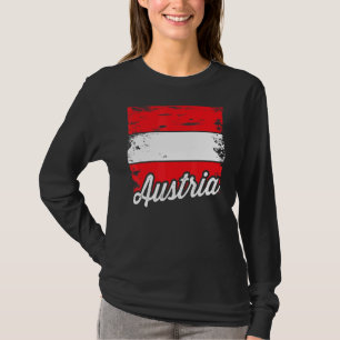 Camiseta Bandera Austria Vintage Bandera Austríaca Para Aus