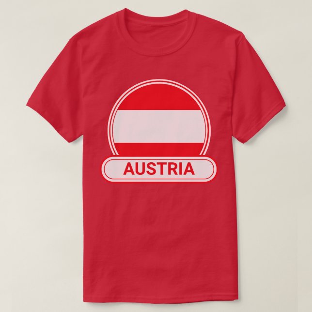Camiseta Bandera austriaca Austria (Diseño del anverso)