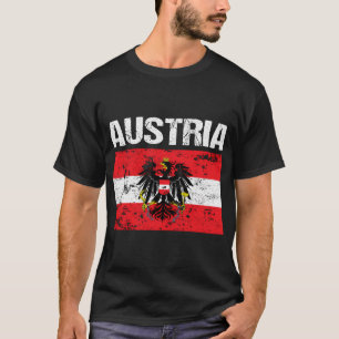 Camiseta Bandera austríaca Austria Águila de Viena T
