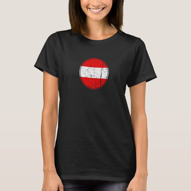 Camiseta Bandera austríaca de Austria (Anverso)