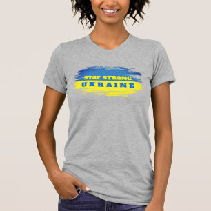 Camiseta Bandera azul amarilla de Ucrania personalizable