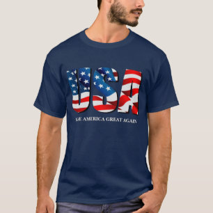 Camiseta Bandera azul blanca roja patriótica de Estados Uni