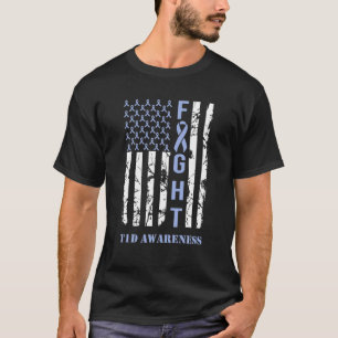 Camiseta Bandera azul de la lucha contra el mes de la toma 