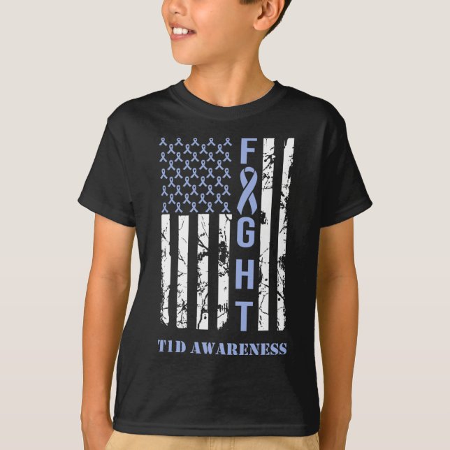 Camiseta Bandera azul de la lucha contra la diabetes T1d Me (Anverso)
