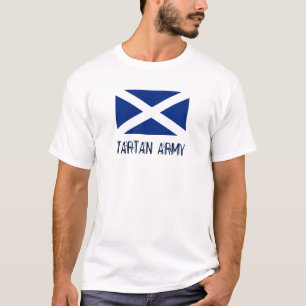 Camiseta Bandera azul de la marina de Escocia Tartán camise